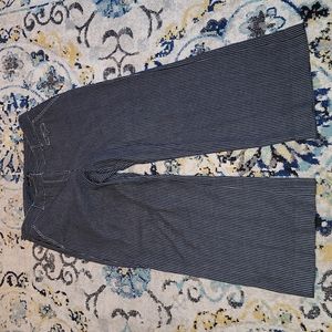 Robert Louis Pin Stripe Wide Leg Pants